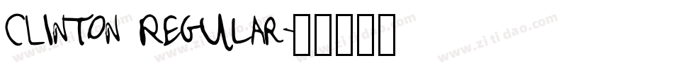 CLINTON Regular字体转换
